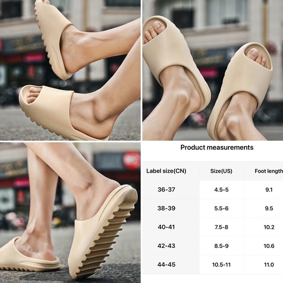 BRAND-NEW CLOUDWALKERS slip-on sandals unisex lightweight cappuccino 6.5/7M - Picture 2 of 7